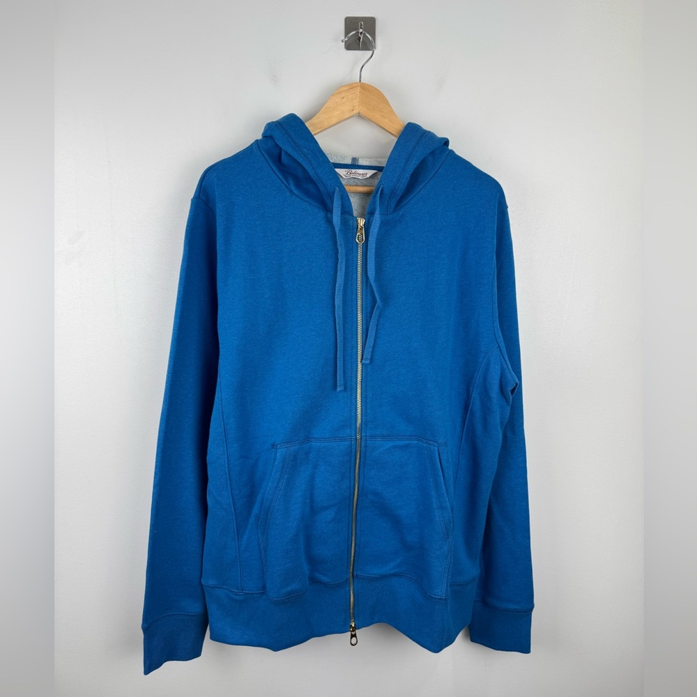 Bolivares Men Blue Cotton Zip Up Jacket‎ Size XL